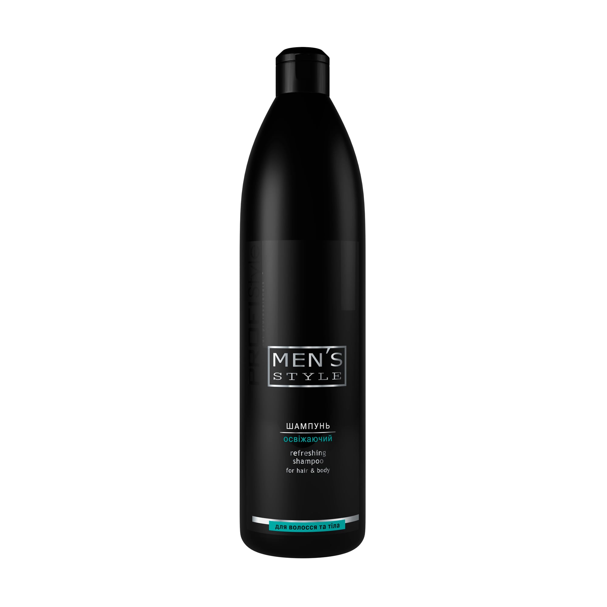 Уцінка! Чоловічий освіжальний шампунь для волосся та тіла Profi Style Men's Style Refreshing Shampoo, 1 л